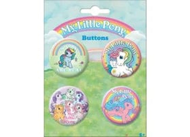 Gamers Guild AZ Novelties 4 Button Set: My Little Pony Retro Ata-Boy Inc