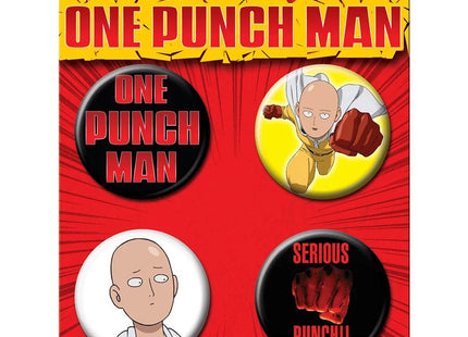 Gamers Guild AZ Novelties 4 Button Set: One Punch Man Set 1 Ata-Boy Inc