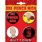 Gamers Guild AZ Novelties 4 Button Set: One Punch Man Set 1 Ata-Boy Inc