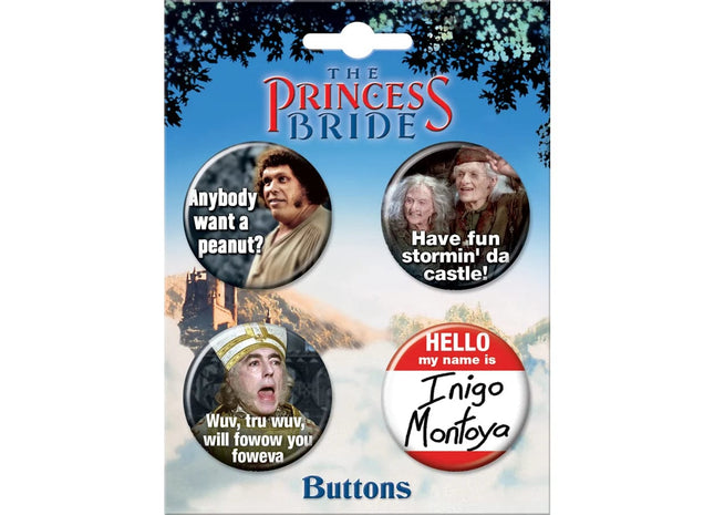 Gamers Guild AZ Novelties 4 Button Set: Princess Bride Quotes Ata-Boy Inc