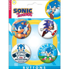 Gamers Guild AZ Novelties 4 Button Set: Sonic the Hedgehog Set 2 Ata-Boy Inc