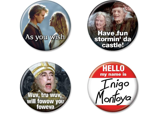Gamers Guild AZ Novelties 4 Button Set: The Princess Bride Ata-Boy Inc