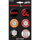 Gamers Guild AZ Novelties 6 Button Set: DnD Ata-Boy Inc