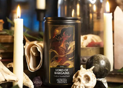 Gamers Guild AZ Novelties Cantrip Candles: D'jall, Lord of Bargains 16 oz Cantrip Candles