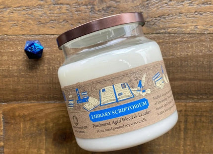 Gamers Guild AZ Novelties Cantrip Candles: Library Scriptorium 16 oz Cantrip Candles