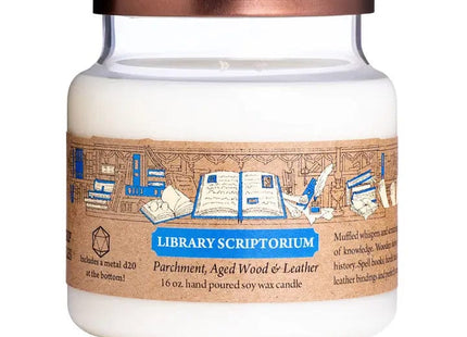 Gamers Guild AZ Novelties Cantrip Candles: Library Scriptorium 16oz Cantrip Candles