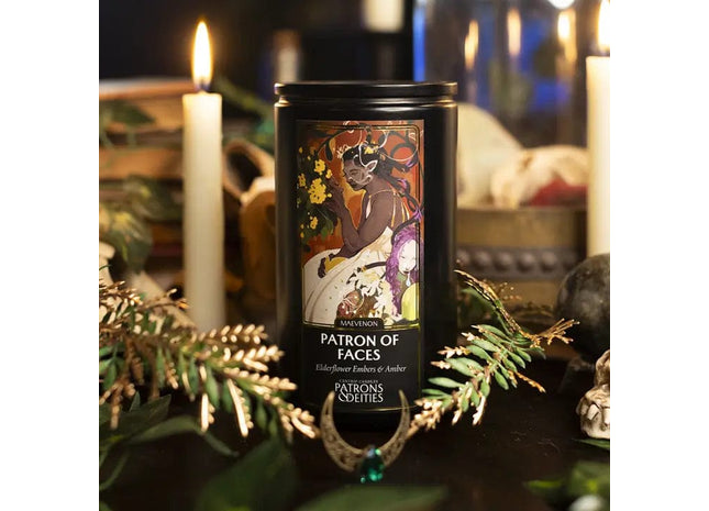 Gamers Guild AZ Novelties Cantrip Candles: Maevenon, Patron of Faces 16 oz Cantrip Candles