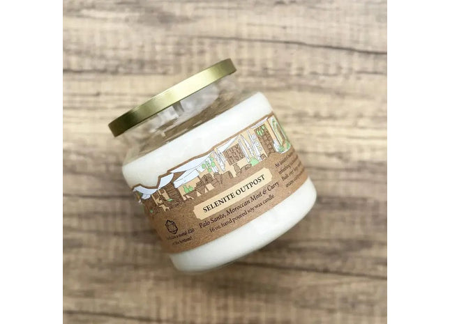 Gamers Guild AZ Novelties Cantrip Candles: Selenite Outpost 16 oz Cantrip Candles