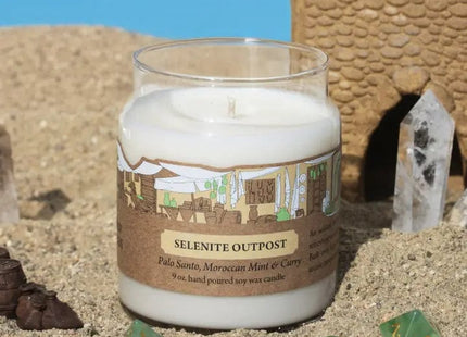 Gamers Guild AZ Novelties Cantrip Candles: Selenite Outpost 9 oz. Cantrip Candles