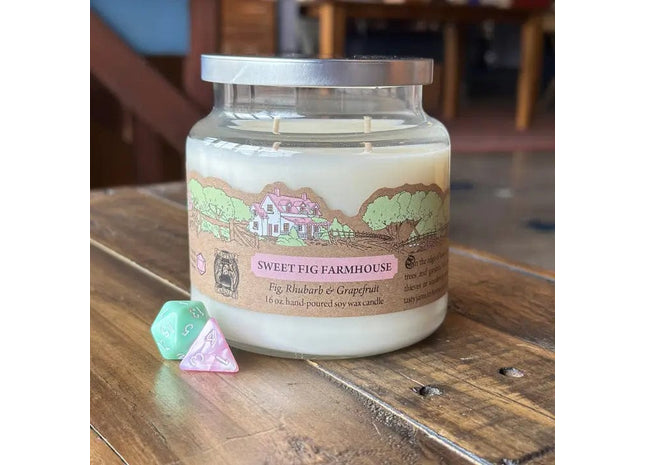 Gamers Guild AZ Novelties Cantrip Candles: Sweet Fig Farmhouse 16 oz. Cantrip Candles