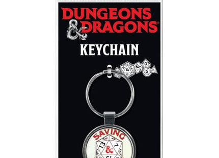 Gamers Guild AZ Novelties DnD Saving Throw Keychain Ata-Boy Inc