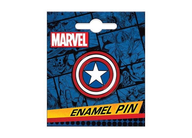 Gamers Guild AZ Novelties Enamel Pin: Captain America Shield Ata-Boy Inc