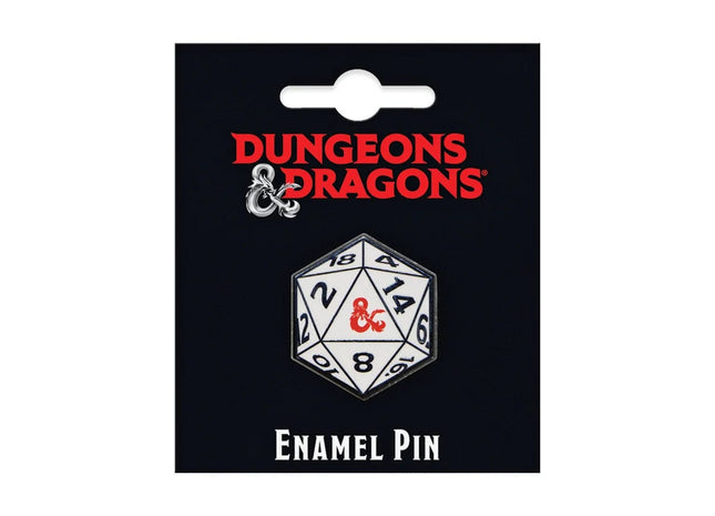 Gamers Guild AZ Novelties Enamel Pin: DND 20 Sided Die Ata-Boy Inc