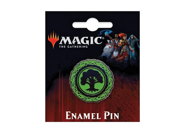 Gamers Guild AZ Novelties Enamel Pin: MTG Green Forest Mana Ata-Boy Inc