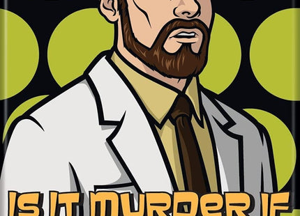 Gamers Guild AZ Novelties Magnet: Archer Dr Krieger Is It Murder Ata-Boy Inc