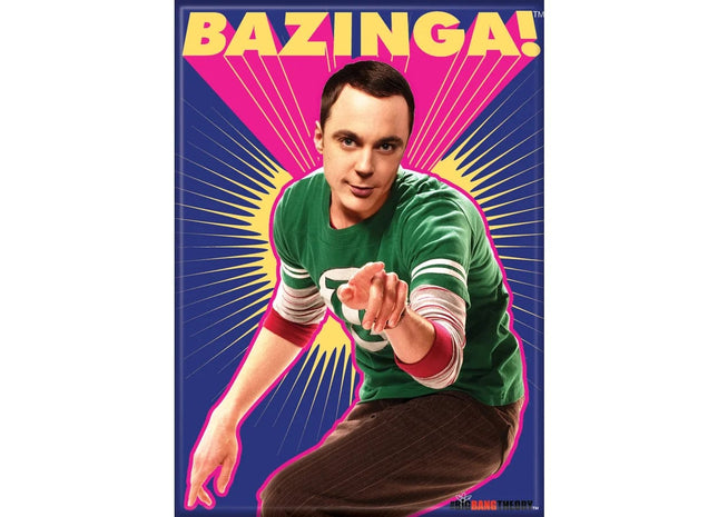 Gamers Guild AZ Novelties Magnet: Bazinga with Sheldon Ata-Boy Inc