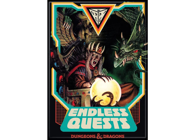 Gamers Guild AZ Novelties Magnet: D&D Endless Quests Ata-Boy Inc