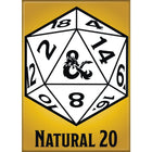 Gamers Guild AZ Novelties Magnet: D&D Natural 20 Ata-Boy Inc