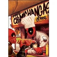 Gamers Guild AZ Novelties Magnet: Deadpool Chimichanga Stand Ata-Boy Inc