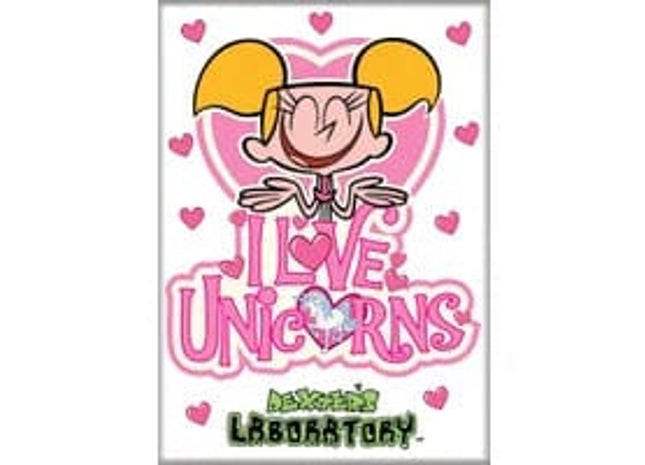 Gamers Guild AZ Novelties Magnet: Dexter's Lab I Love Unicorns Ata-Boy Inc