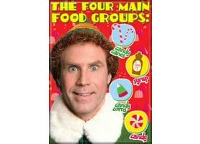 Gamers Guild AZ Novelties Magnet: Elf Fours Main Food Group Ata-Boy Inc