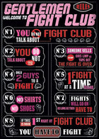 Gamers Guild AZ Novelties Magnet: Fight Club Rules Ata-Boy Inc