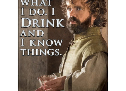 Gamers Guild AZ Novelties Magnet: GOT Tyrion Drink and Know Ata-Boy Inc