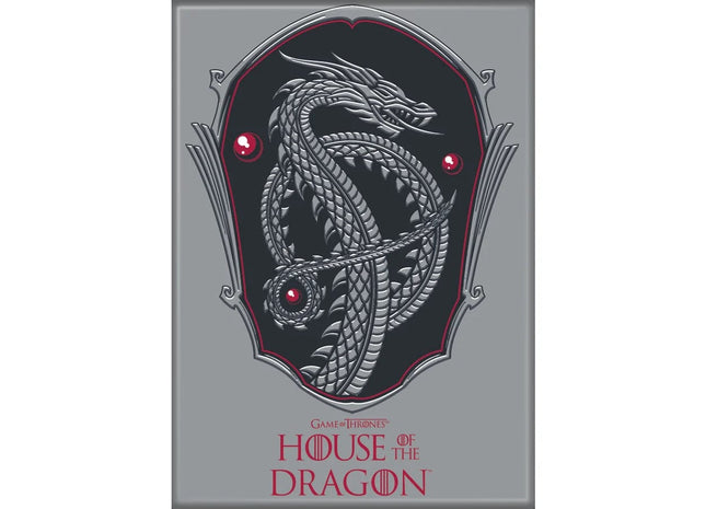 Gamers Guild AZ Novelties Magnet: HOTD Silver Dragon Sigil Ata-Boy Inc