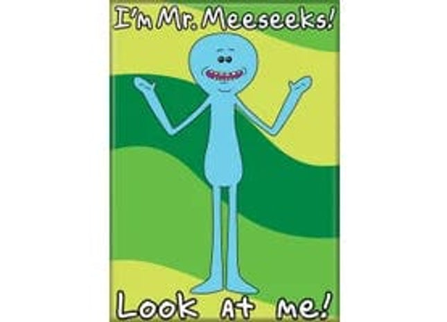 Gamers Guild AZ Novelties Magnet: Rick and Morty Mr. Meeseeks Ata-Boy Inc