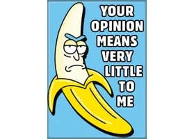 Gamers Guild AZ Novelties Magnet: Rick and Morty Your Opinions Ata-Boy Inc