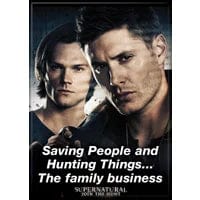 Gamers Guild AZ Novelties Magnet: Supernatural The Family Business Ata-Boy Inc
