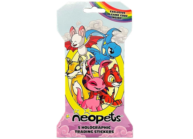Gamers Guild AZ Novelties Neopets - Holographic Trading Stickers Toy Temple