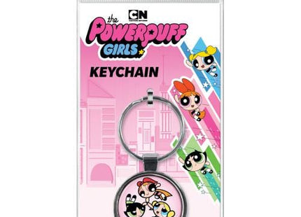 Gamers Guild AZ Novelties Powerpuff Girls Group on Pink Keychain Ata-Boy Inc