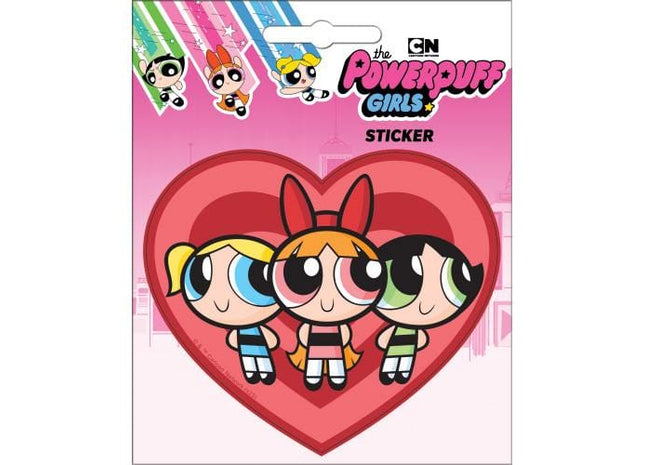 Gamers Guild AZ Novelties Powerpuff Girls on Heart Sticker Ata-Boy Inc