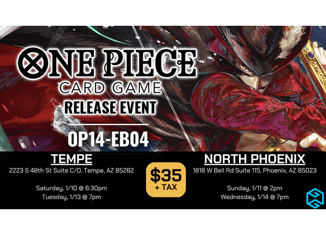 Gamers Guild AZ NPHX - 1/11 @ 2pm - One Piece OP-14 Release Event Gamers Guild AZ