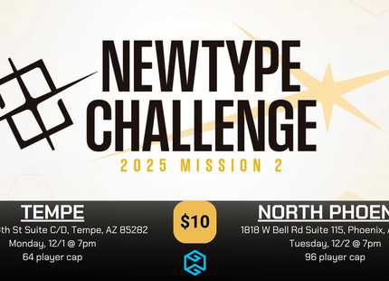 Gamers Guild AZ NPHX - 12/2 @ 7pm - Gundam Card Game Newtype Challenge Mission 2 Gamers Guild AZ