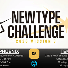 Gamers Guild AZ NPHX - 5/17 @ 7pm - Gundam Card Game Newtype Challenge 2026 Mission 3 Gamers Guild AZ