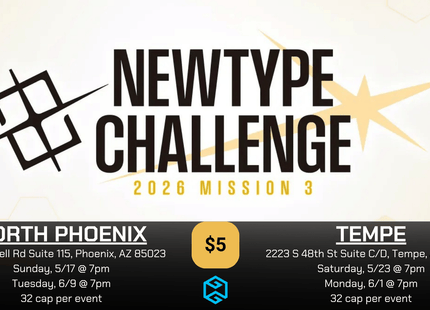 Gamers Guild AZ NPHX - 5/17 @ 7pm - Gundam Card Game Newtype Challenge 2026 Mission 3 Gamers Guild AZ
