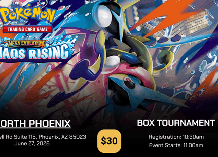 Gamers Guild AZ NPHX - 6/27 @ 11am - Pokemon Chaos Rising Box Tournament Gamers Guild AZ