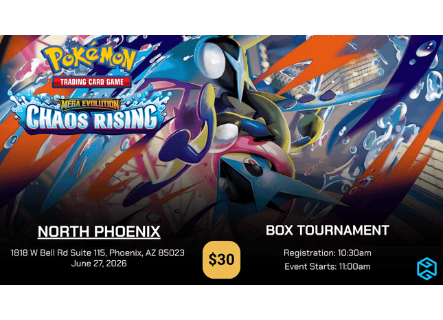 Gamers Guild AZ NPHX - 6/27 @ 11am - Pokemon Chaos Rising Box Tournament Gamers Guild AZ
