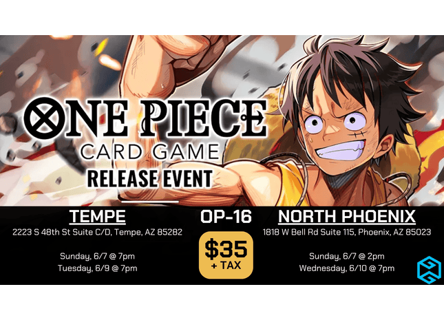 Gamers Guild AZ NPHX - 6/7 @ 2pm - One Piece OP-16 Release Event Gamers Guild AZ