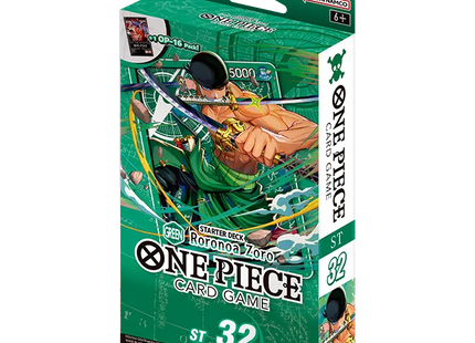 Gamers Guild AZ One Piece TCG One Piece TCG: Starter Deck Green - Roronoa Zoro (ST-32) (Pre-Order) GTS