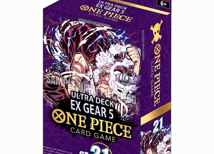 Gamers Guild AZ One Piece TCG One Piece TCG: Ultra Deck  EX - Gear 5 [ST-21] Sealed Display (Pre-Order) GTS