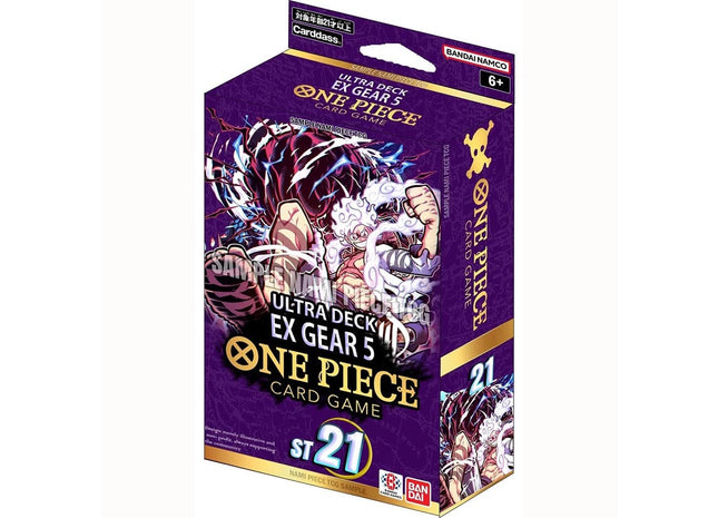 Gamers Guild AZ One Piece TCG One Piece TCG: Ultra Deck  EX - Gear 5 [ST-21] Sealed Display (Pre-Order) GTS