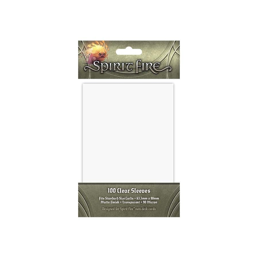 Spirit Fire: Card Sleeves: Clear (100ct) (Pre-Order) Spirit Fire: Card Sleeves: Clear (100ct) (Pre-Order)