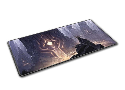 Gamers Guild AZ Orange Nebula Spirit Fire: Neoprene Realm Playmat: The Slabs Realm (Pre-Order) GTS