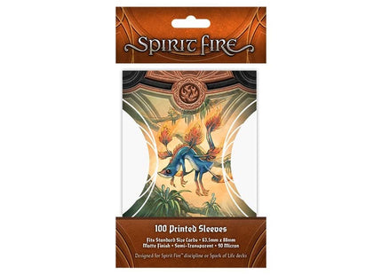 Gamers Guild AZ Orange Nebula Spirit Fire: Semi-transparent Printed Sleeves: Wingy Thing (Gold) (Pre-Order) GTS
