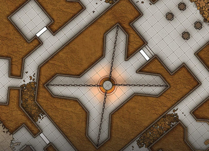 Gamers Guild AZ Paizo Pathfinder 2E: Flip-Mat: Primal Dungeon (Pre-Order) Southern Hobby