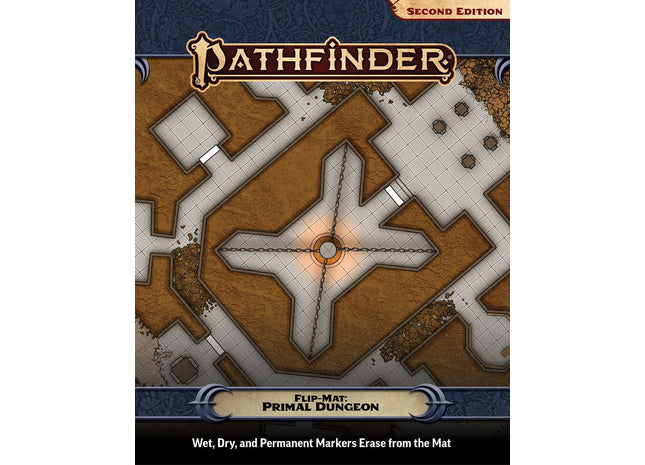 Gamers Guild AZ Paizo Pathfinder 2E: Flip-Mat: Primal Dungeon (Pre-Order) Southern Hobby