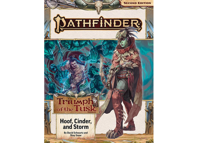 Gamers Guild AZ Paizo Pathfinder RPG (2E) Adventure Path: Triumph of the Tusk Part 2 of 3 - Hoof, Cinder, and Storm (Pre-Order) GTS